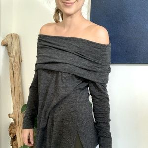 Loft Cowl Neck Long Sleeve Shirt